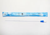 Catéter macho intermitente Bx/30 Cure de 16" con punta recta prelubricada de 12 Fr