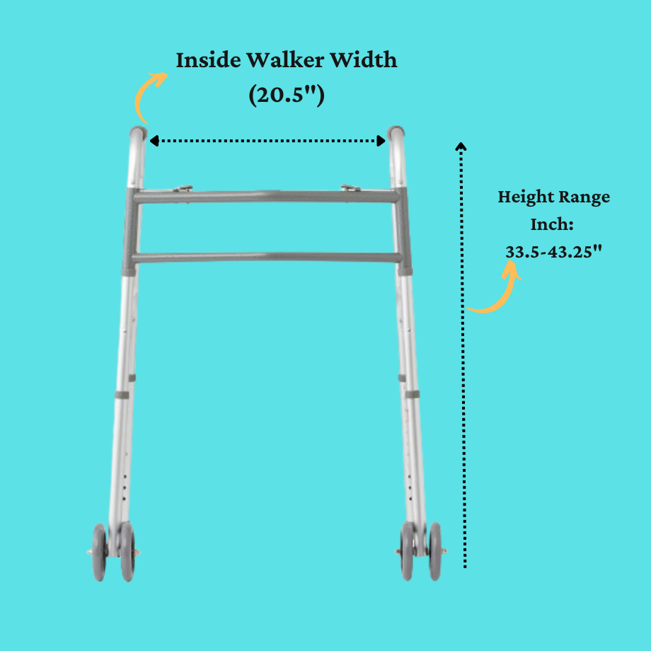 Medline Bariatric Folding Walkers - Adult Bariatric Folding Walker