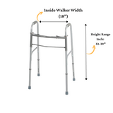 Medline Basic Two-Button Adult Walker (Pack of 4)