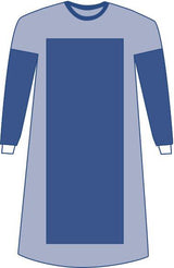 Sterile Poly-Reinforced Eclipse Surgical Gowns with Set-In Sleeves Level 4
