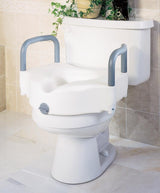 Medline Raised Locking Toilet Seat 5" Raised 400 lb. Capacity