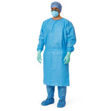 Medline Disposable AAMI Level 3 Blue SMS Isolation Gown