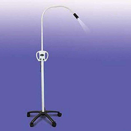Exam Light With Flexible Arm, Hp Led 6500 Kelvin Light, 5 Caster Mobilebase, Black - Behope