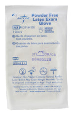 Medline Sterile Powder-Free Latex Exam Gloves Beige