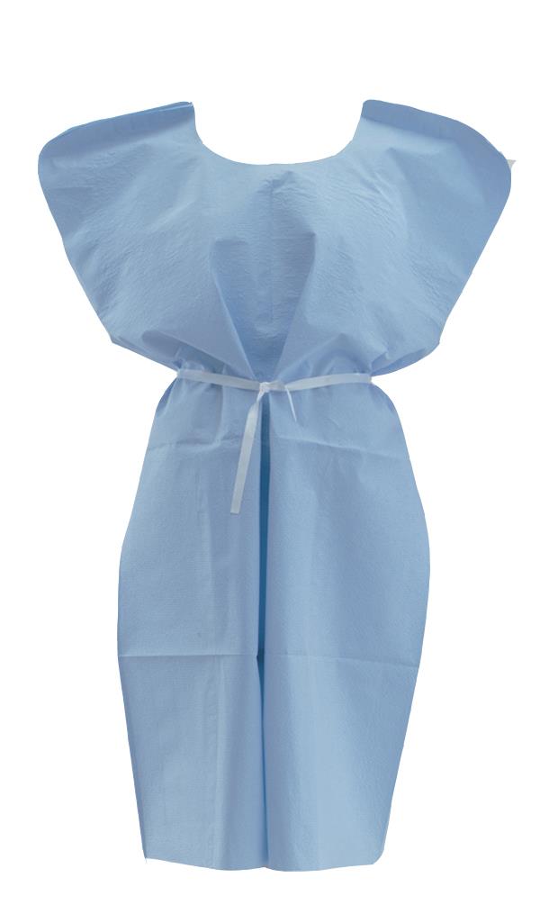 Medline Reinforced Tissue Patient Gown