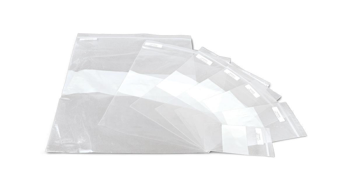 Zip Closure Bag Block Clear