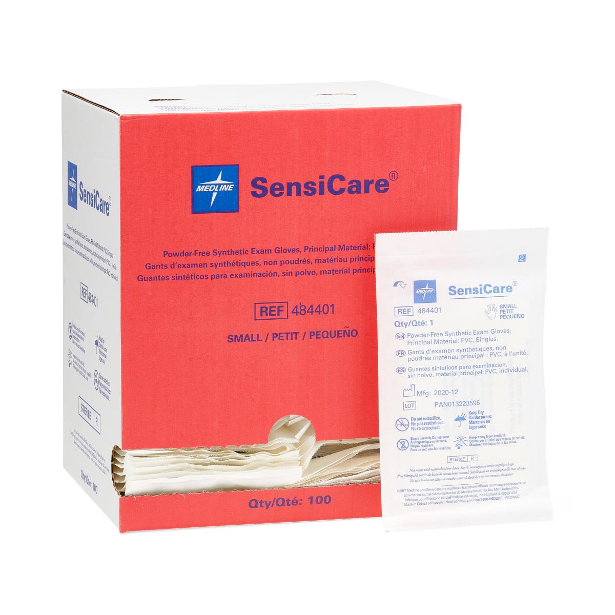 SensiCare Powder-Free Stretch Vinyl Sterile Exam Gloves