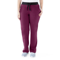 Varick AVE Women's Tall Scrub Pants Wine