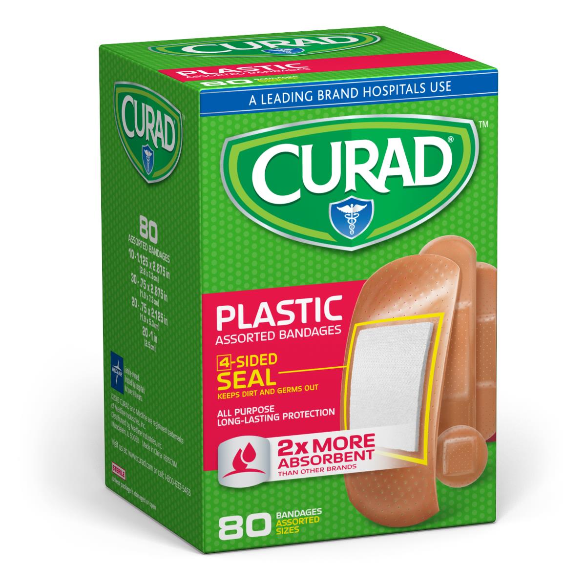 Bandage Plastic Adhesive Strip 1" X 3" Sterile