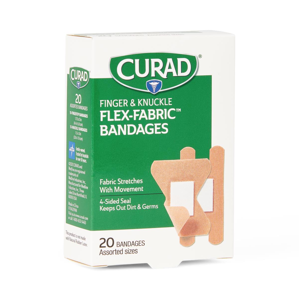 Bandage Fabric Adhesive Strip 2"x4" Sterile Latex-free