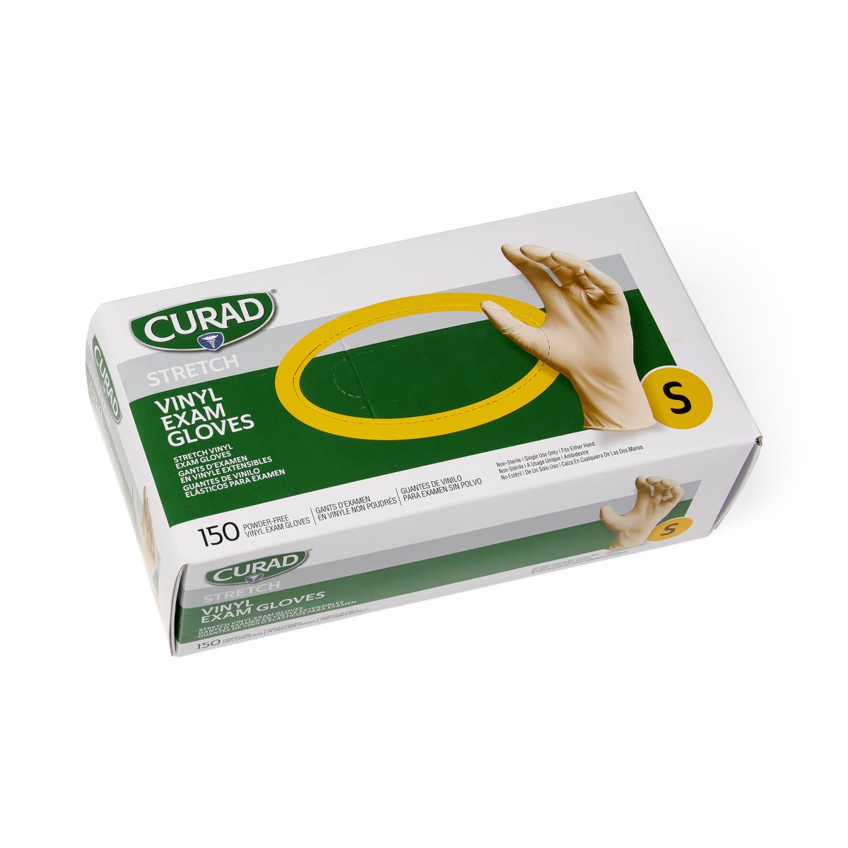 CURAD Powder-free Synthetic Stretch Vinyl Exam Gloves