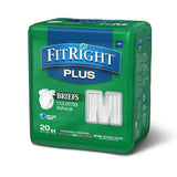 Fitright Plus Adult Briefs Medium Packages Of 20 Case/80 Each