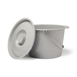 Medline Commode Buckets with Lid and Handle