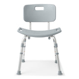 Silla de ducha con respaldo Medline