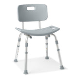 Silla de ducha con respaldo Medline