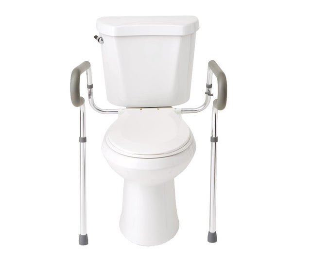 Medline Adjustable Toilet Safety Rail Aluminum - BeHope