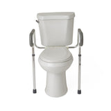 Medline Adjustable Toilet Safety Rail Aluminum