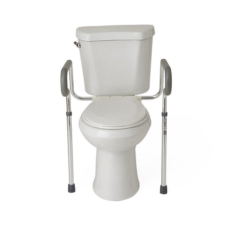 Medline Adjustable Toilet Safety Rail Aluminum