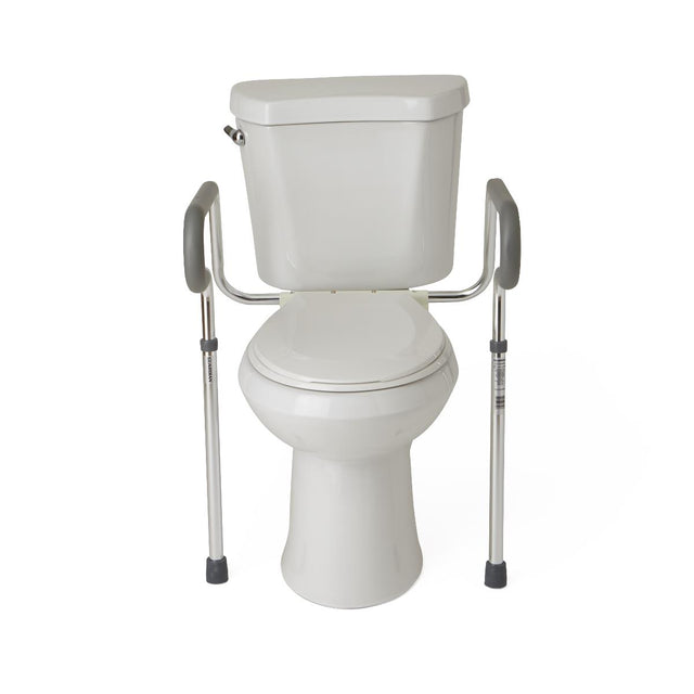 Medline Adjustable Toilet Safety Rail Aluminum - BeHope