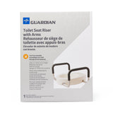 Guardian Raised Toilet Seat 3.5” Height Standard Bowl With Arms 400lbweight Capacity Each