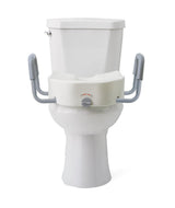 Medline Raised Locking Toilet Seat 5" Raised 400 lb. Capacity