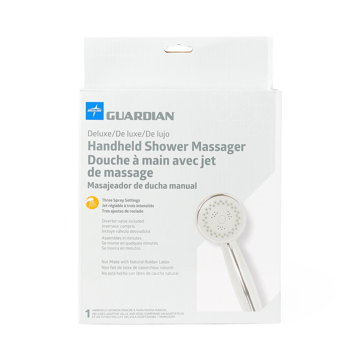Handheld Shower,massager,deluxe Deluxe Handheld Shower Massager Withthree Massaging Options Each