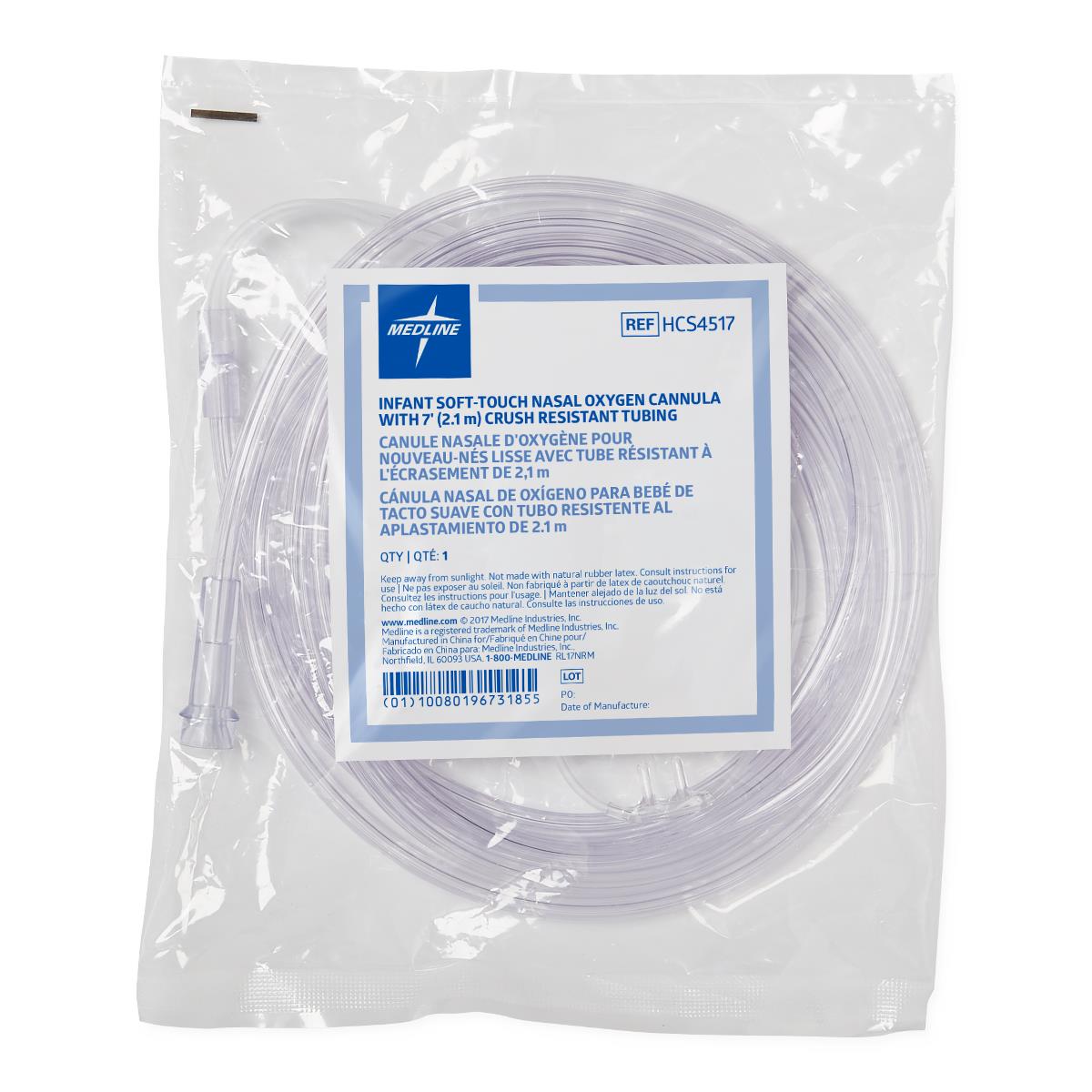 Medline Soft-Touch Oxygen Cannulas with Standard Connectors