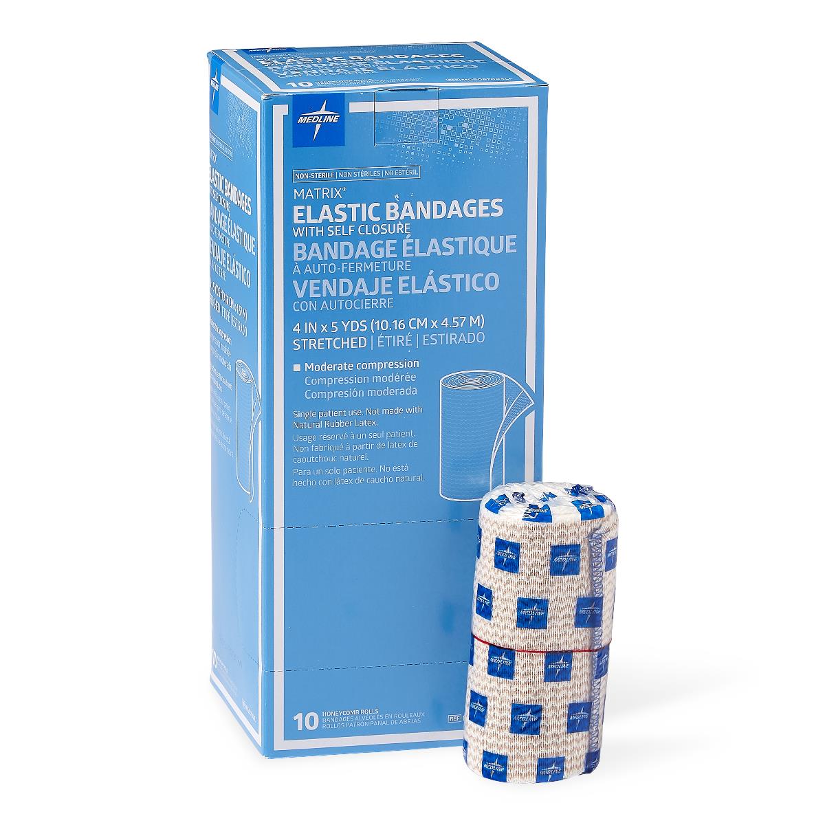 Matrix Bandage Elastic 4"x5yd Self Clsr Case/50 Each