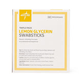 Medline Lemon Glycerin Swabstick 3 Pack 4" (10 Cm)