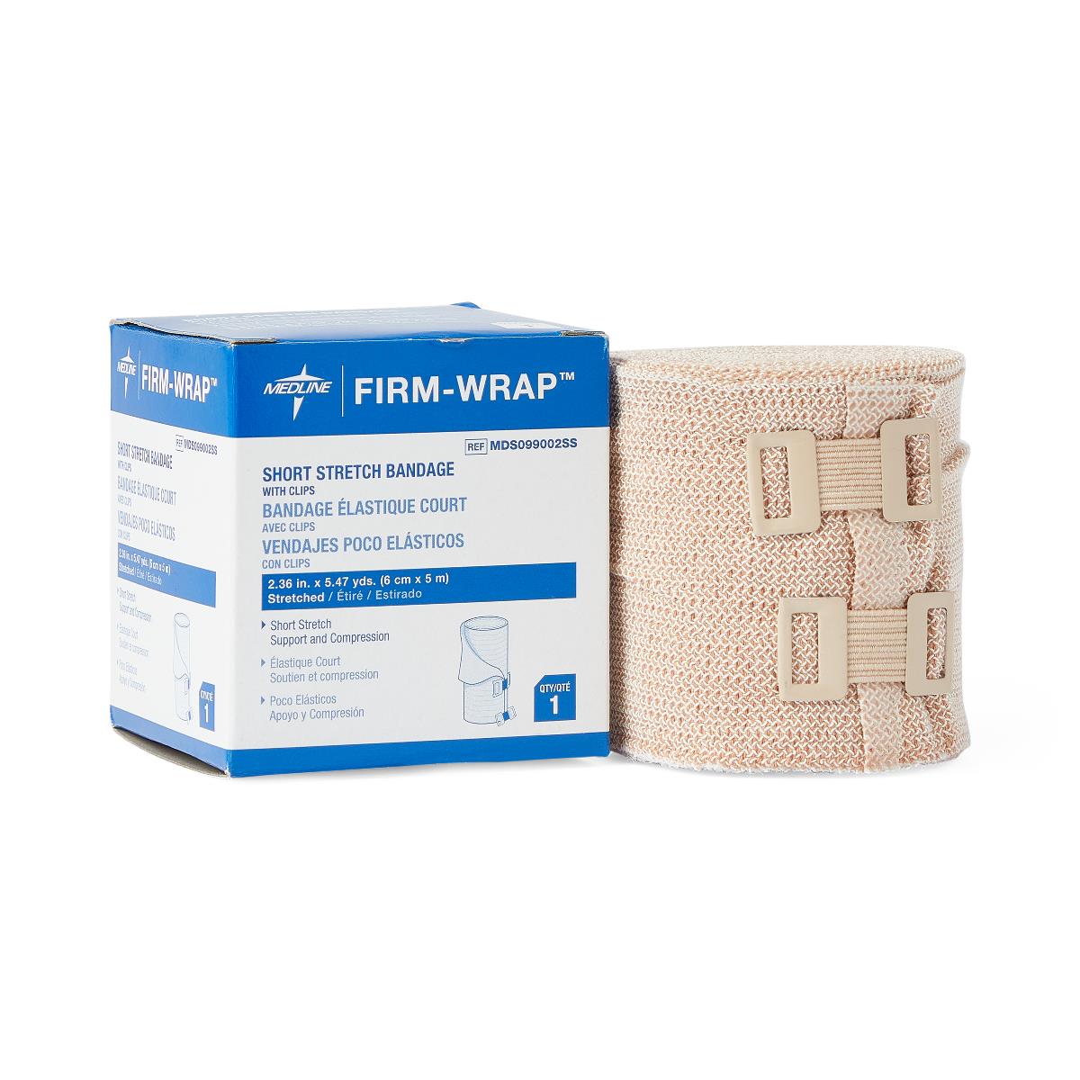 Medline Firm-Wrap Short Stretch Bandages