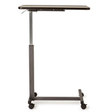 Overbed Table Walnut Chrome Base Each