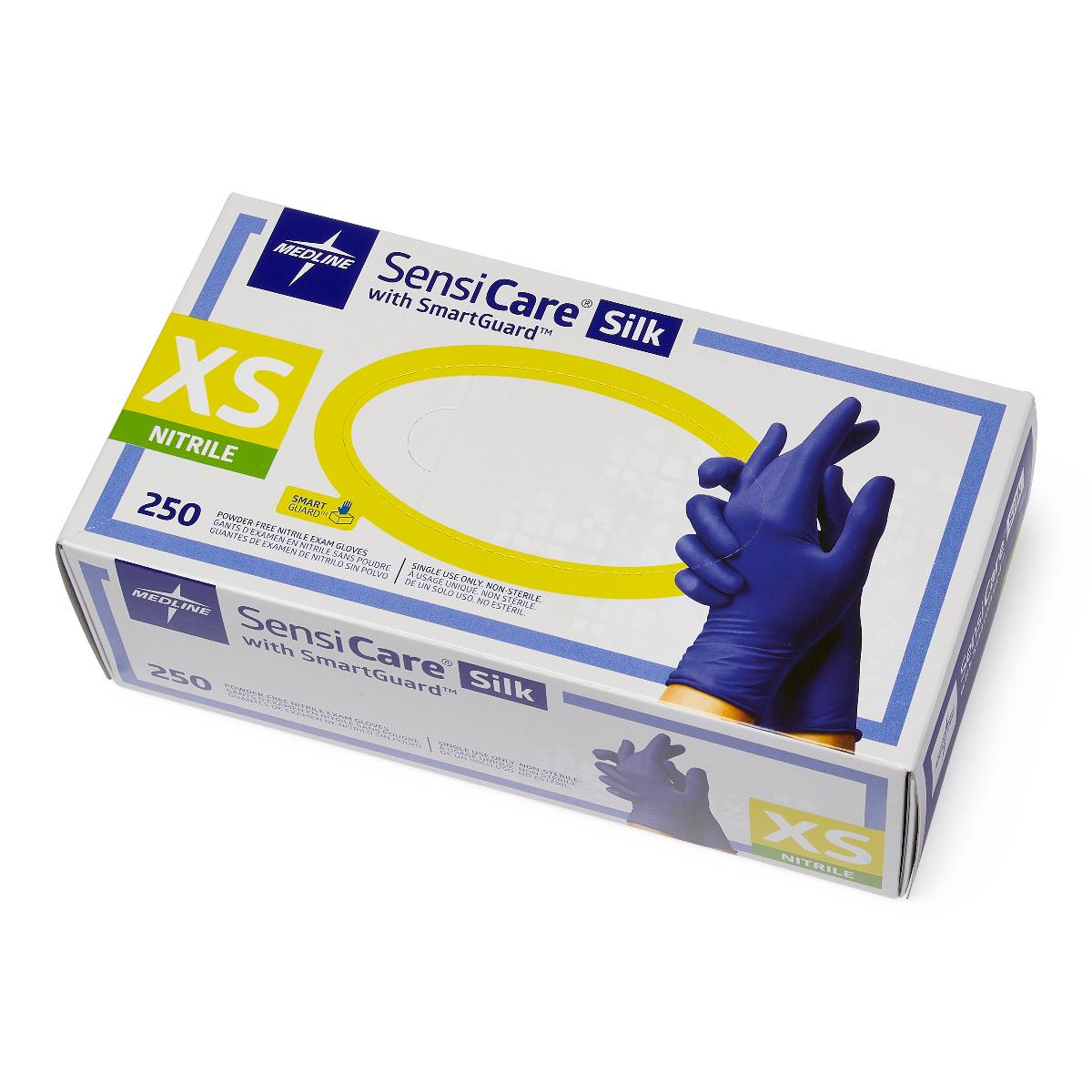SensiCare Silk Powder-Free Nitrile Exam Gloves