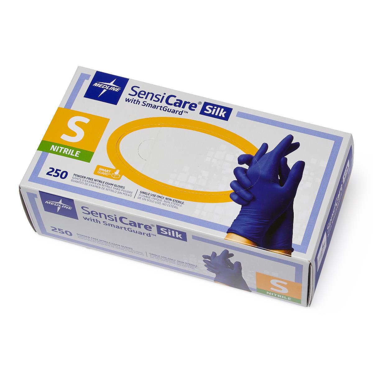 SensiCare Silk Powder-Free Nitrile Exam Gloves