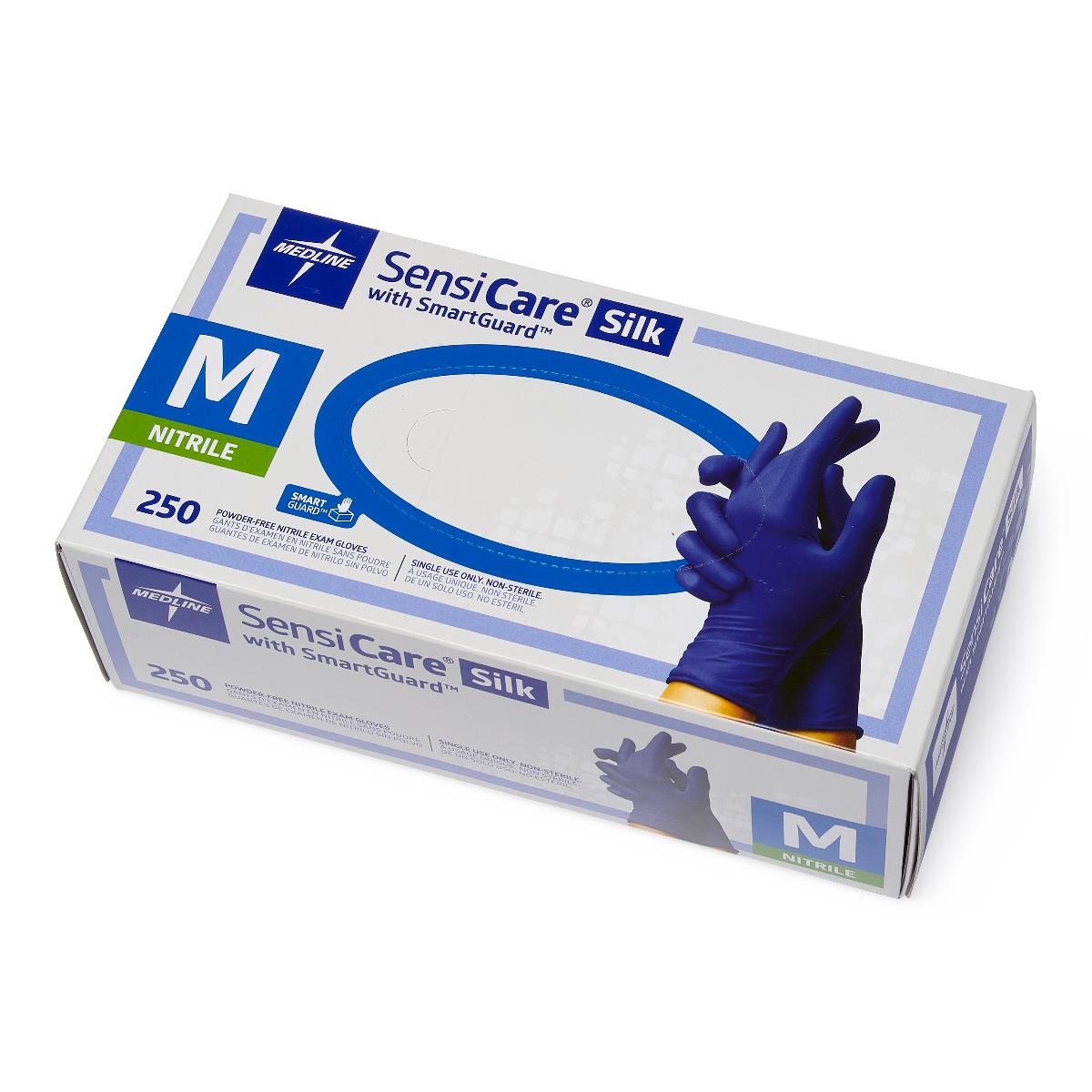 SensiCare Silk Powder-Free Nitrile Exam Gloves