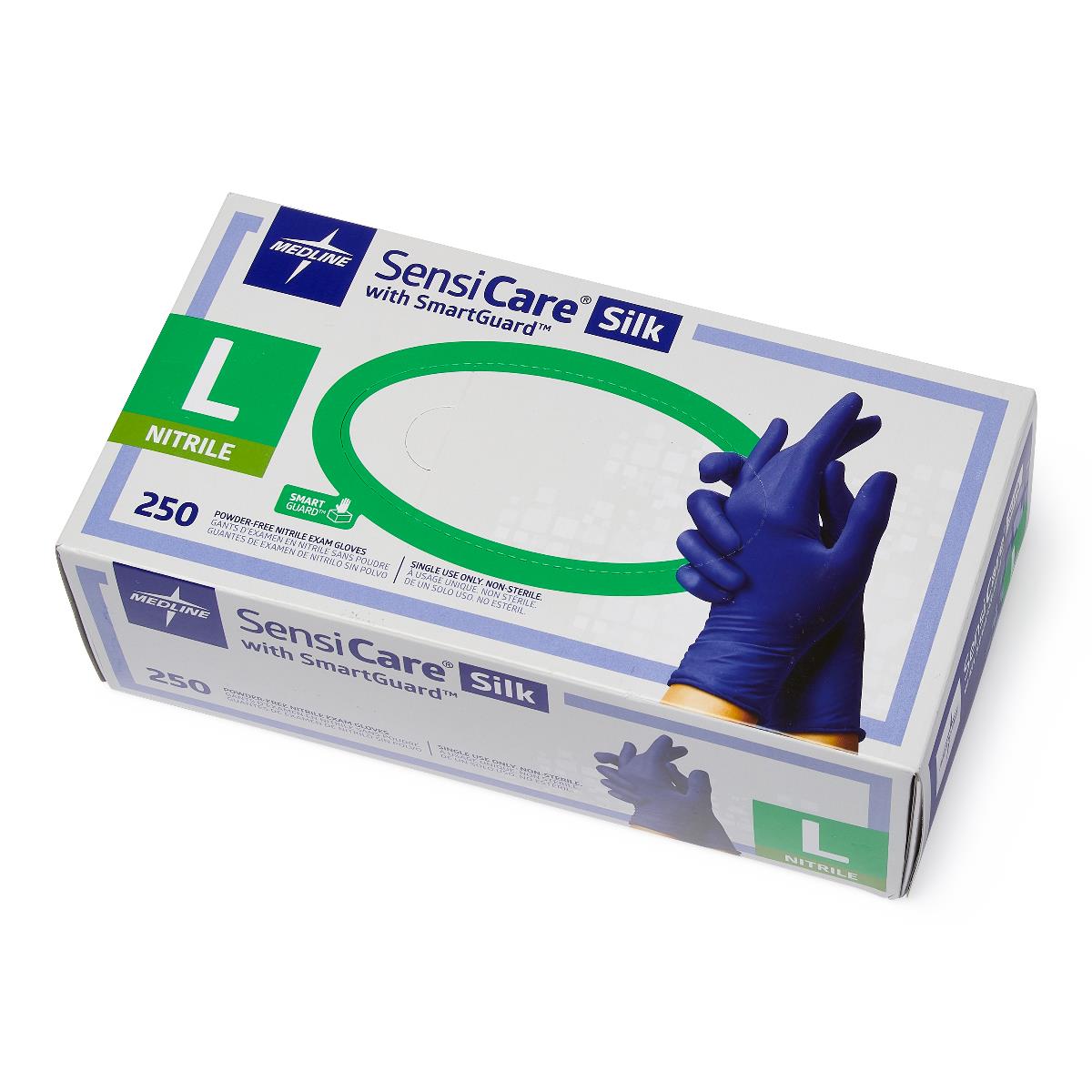 SensiCare Silk Powder-Free Nitrile Exam Gloves