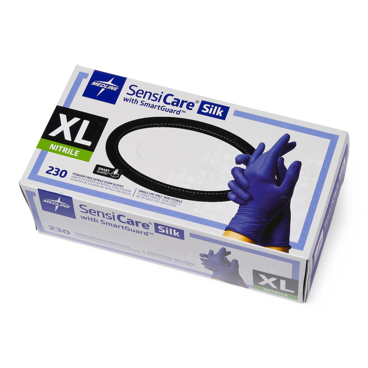 SensiCare Silk Powder-Free Nitrile Exam Gloves