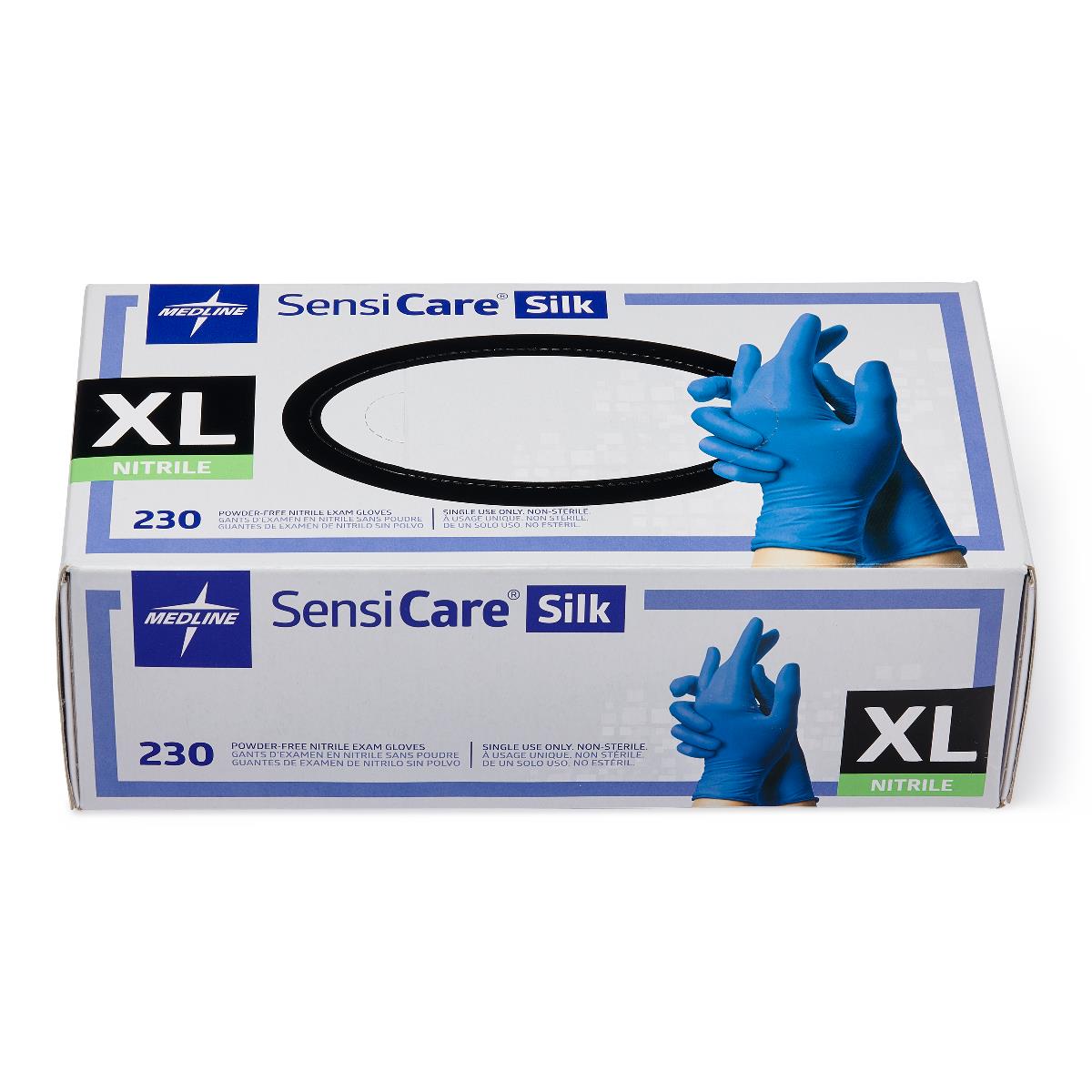SensiCare Silk Powder-Free Nitrile Exam Gloves