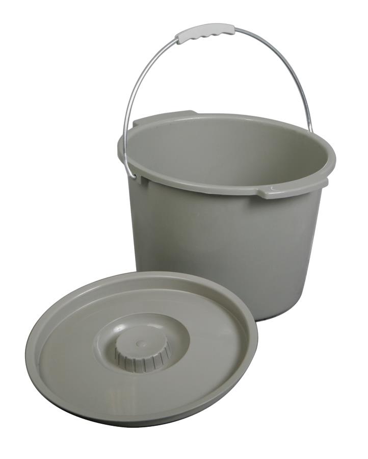 Medline Commode Bucket with Lid and Handle