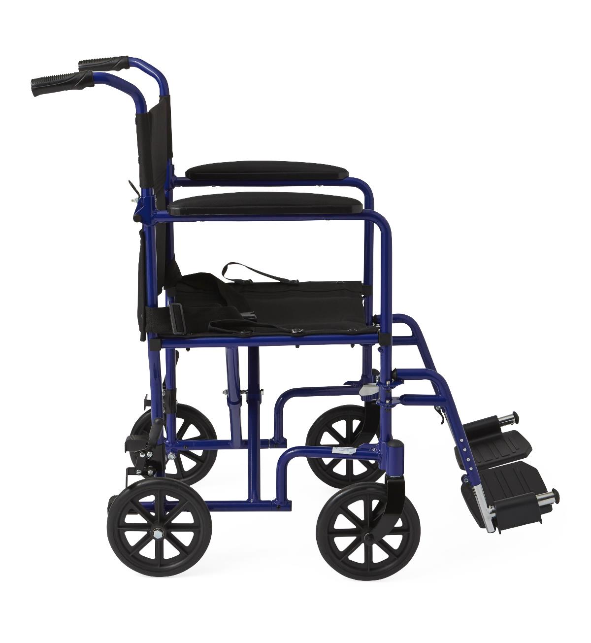 Medline Basic Aluminum Transport Chair 19" Wheels