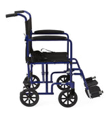 Medline Basic Aluminum Transport Chair 19" Wheels