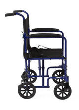 Medline Basic Aluminum Transport Chair 19" Wheels
