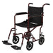 Medline Basic Aluminum Transport Chair 19" Wheels