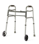 Youth Two-Button Folding Walkers with 5" Wheels