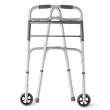 Walker Two-button Folding Adjustable W/5" Front Wheels Adult