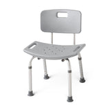 Silla de ducha con respaldo Medline