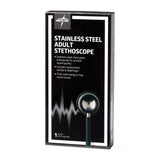 Stethoscope Elite Dual Head Stainless Steel 22" Length Black Each