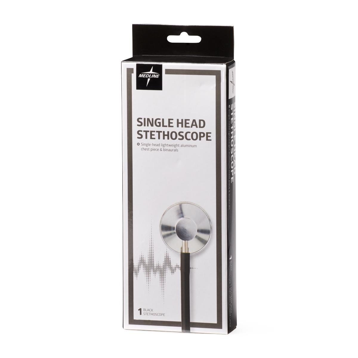 Medline Lightweight Single-Head Stethoscope 22" Tubing