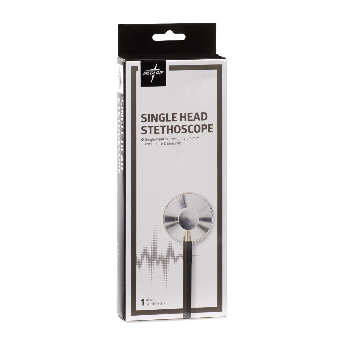 Medline Lightweight Single-Head Stethoscope 22" Tubing