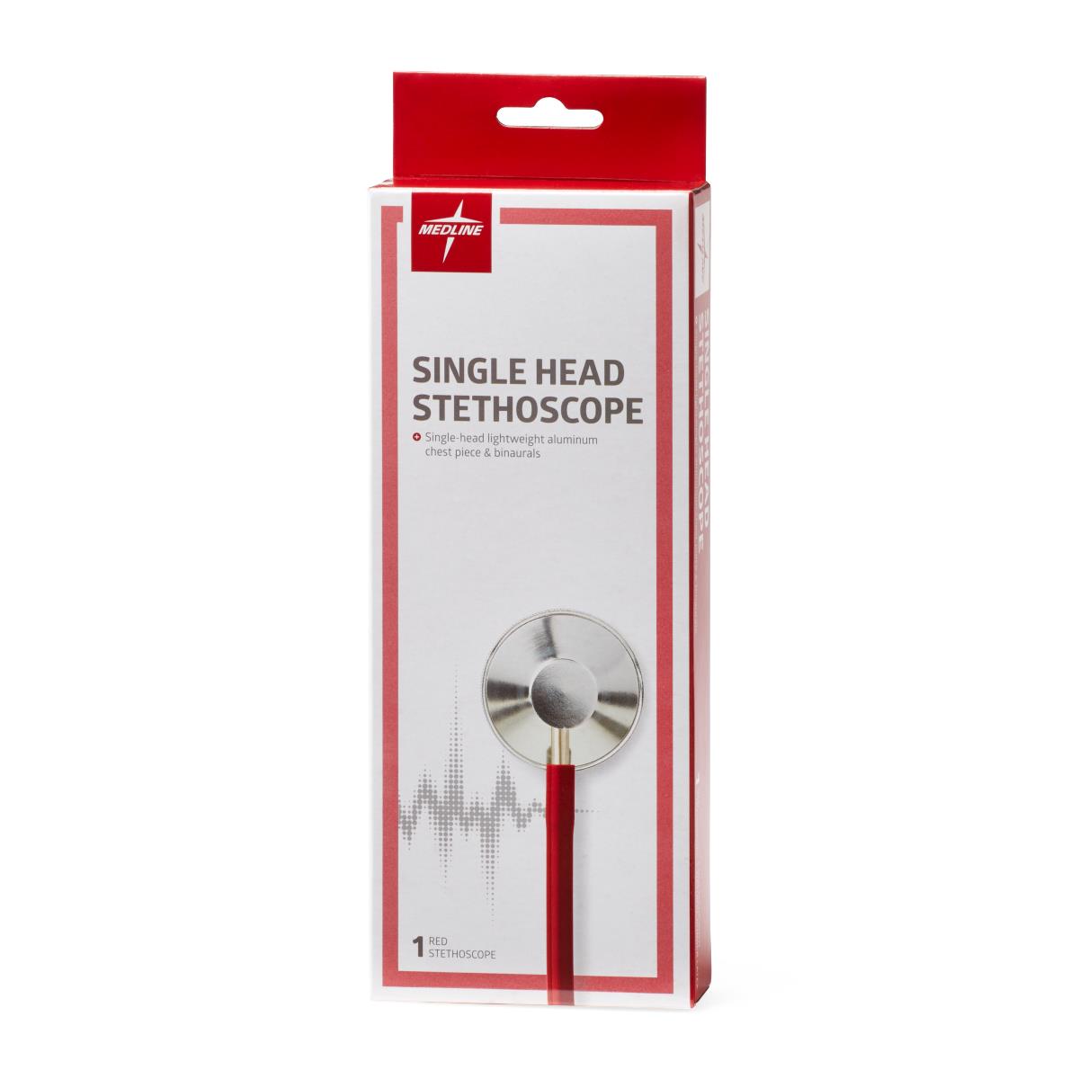Medline Lightweight Single-Head Stethoscope 22" Tubing