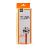 Stethoscope Lightweight Single Head Thick Walled Orange 22" Tubing